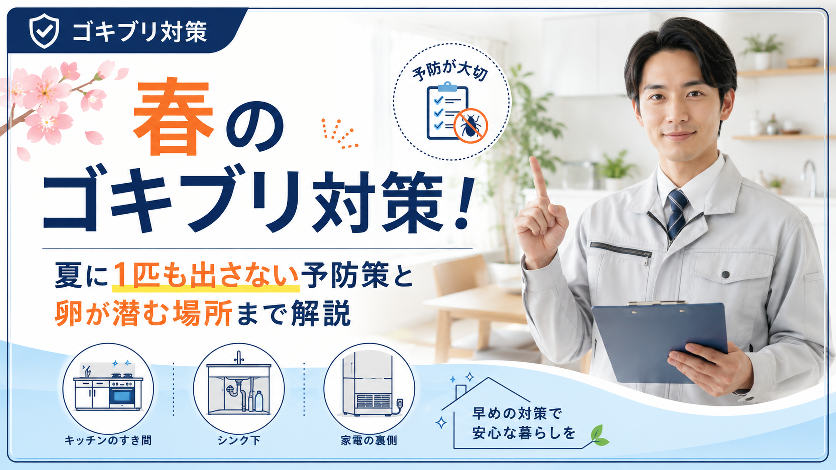 春のゴキブリ対策！ 夏に1匹も出さない予防策と卵が潜む場所まで解説