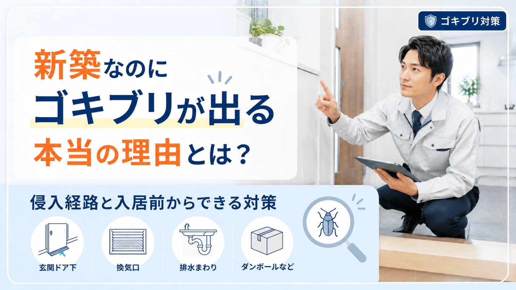 新築なのにゴキブリが出る本当の理由とは？ 侵入経路と入居前からできる対策